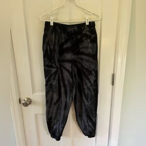 🌟PacSun Black Gray Tie-Dye Sweatpants Size Small